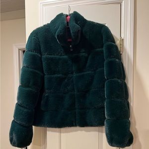 Generation love green fur jacket